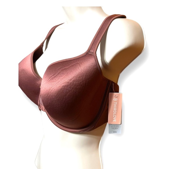 ThirdLove 24/7 Memory Foam Full Coverage Bra-40D-Brown-NWT - Picture 4 of 6